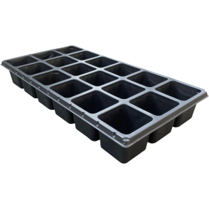 18 grid seedling tray, upper caliber 77×77mm, height 74mm 18 grid seedling tray, upper caliber 77×77mm, height 74mm